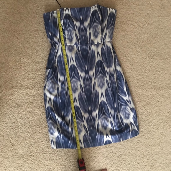 J. Crew | Strapless Silk Patterned Dress - Picture 9 of 11